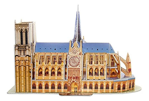 Creative 3d Puzzle Modelo De Papel Notre Dame De Paris De B