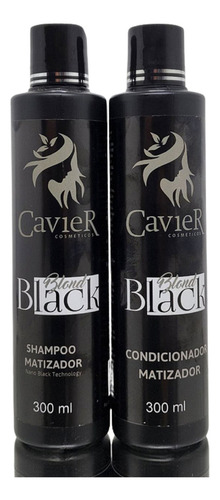 Kit Sh - Con Matizador Black Blond 300ml Cavier Cosmeticos