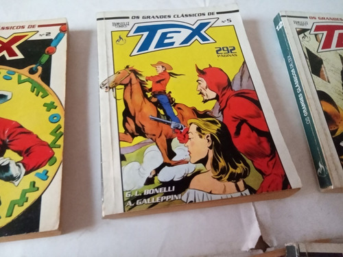 Lote 7 Gibis - Os Grandes Clássicos De Tex - Vai 1 De Brinde (Usado)