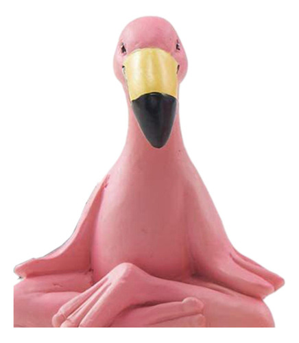 3x Estatua De Flamenco De Figura De Arte Rosa Moderno Para