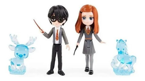 Set De Mini Muñecos Harry Potter Y Ginny Weasley   