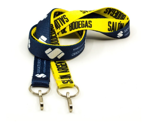 Imagen 3 de 10 de Cintas Llaveros Logo Full Print Mosqueton Simple Pack 500
