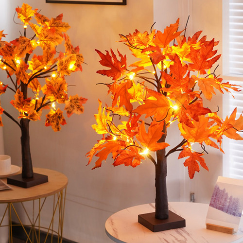 Maple Leaf Tree Lights Led, Atividade De Ação De Graças, Dec