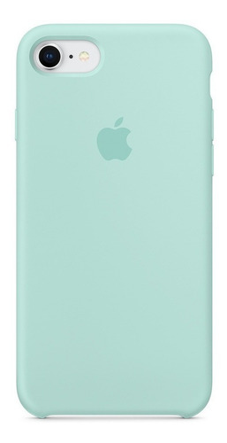 Carcasa Funda De Silicona iPhone 7 Y 8 Azul Mar