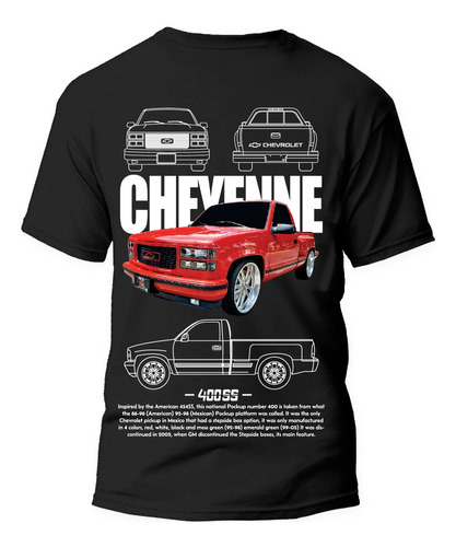 Playera Camioneta Chevrolet Cheyenne 400s Clásica