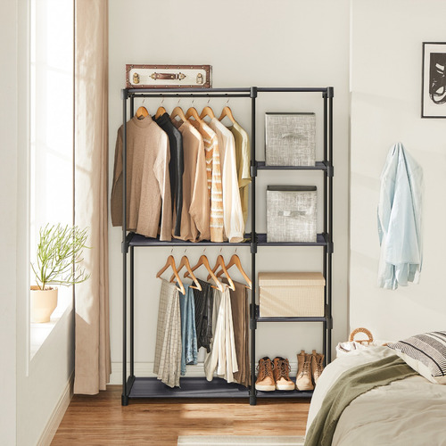 Armario De Ropa Songmics Plegable Color Gris