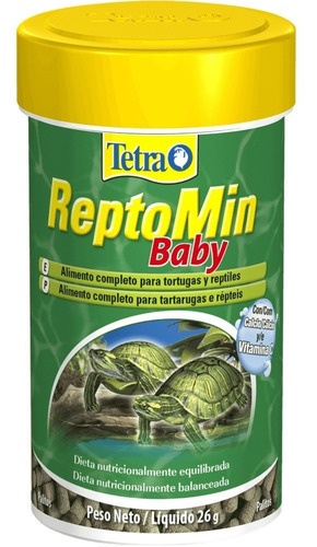 Ração Tartaruga E Répteis Tetra Reptomin Baby 26g