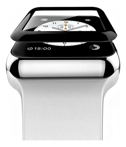 Película Para Smartwatch De Vidro Com Borda 38 40 42 44mm