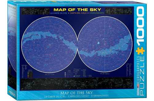 Rompecabezas Eurographics Mapa Del Cielo 1000 Piezas