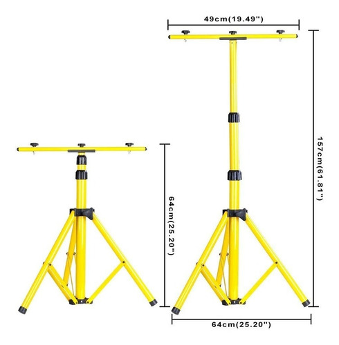 Imagen 2 de 8 de Tripode Reflector De Cuarzo Doble Iluminacion Y Extensible