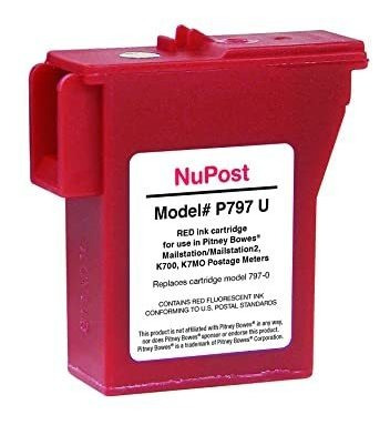 Nupost Compatible Franqueo Rojo Cartucho De Inyección De Tin