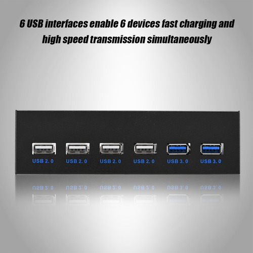 Panel Frontal Usb 2.0 De 9 Pines Y 19 Pines A 2 X Usb 3.0 +