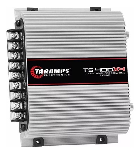 Amplificador para auto/camioneta Taramps TS TS 400x4 clase D con 4 canales y 390W blanco