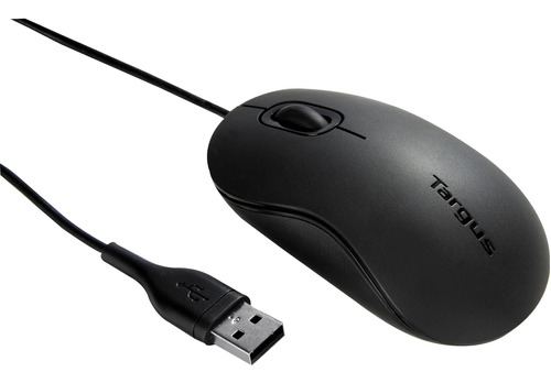 Targus 3-button Usb Full-size Optical Mouse (matte Black)