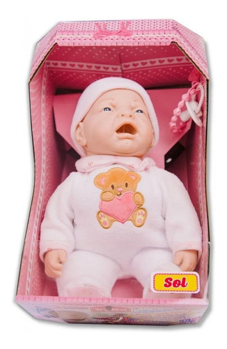 Bebe Sol Llora Real Interactivo Movimiento Sonido Tm1 805002