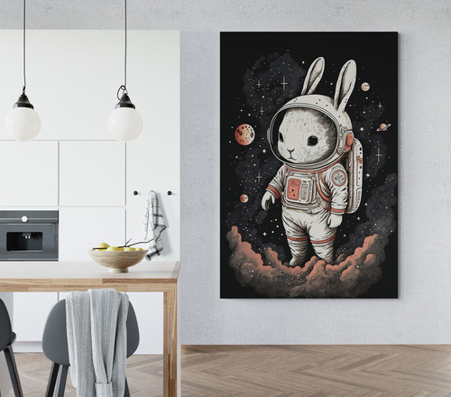 Cuadro En Lienzo Tayrona Store De Astronautas 001 50x70cm