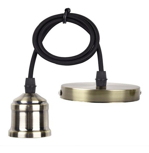 Lampara Colgante Vintage Bronce Apto Led Haz & Light