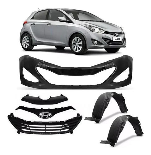 Kit Parachoque Dianteiro Hyundai Hb20 2012 2013 2014 2015