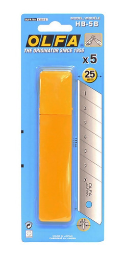 Repuesto Olfa Hb-5b Para Cutter De 25mm