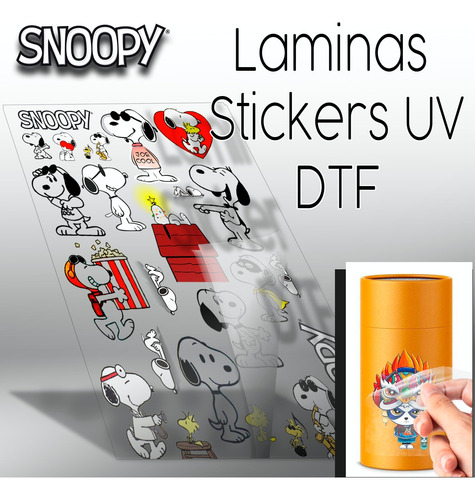 Stickers Uv Dtf Snoopy