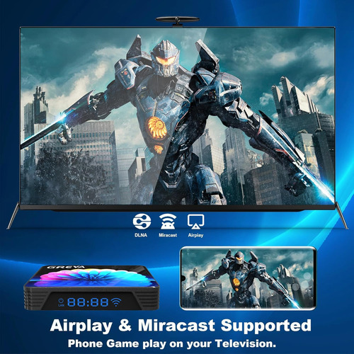 Greva 2025 Android Tv Box 130, 4 Gb De Ram, 64 Gb De Rom, Sm