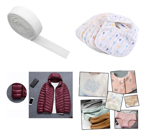 Cordão Elástico Trançado Com Miçangas Branco Branco 2cm