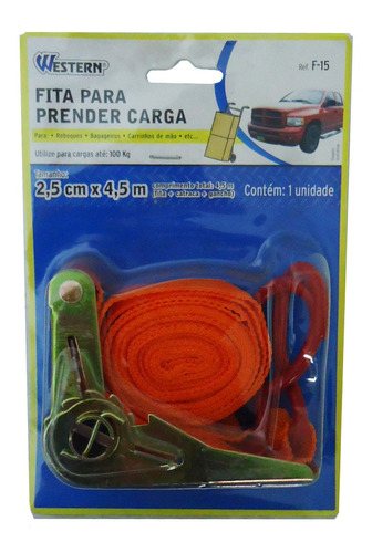 Fita Para Prender Carga 2,5 Cm X 4,5 M Novo