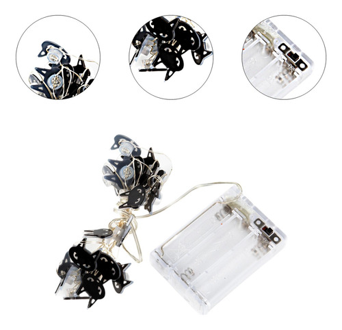 Luces Led De Halloween, Luces Blancas Cálidas 2m 20 Luces