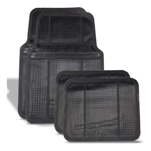 Tapetes De Pvc Para Auto Color Negros Mikels