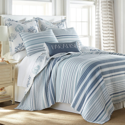 Edredón Levtex Home, Línea Clásica, Modelo Aurora, Gris.