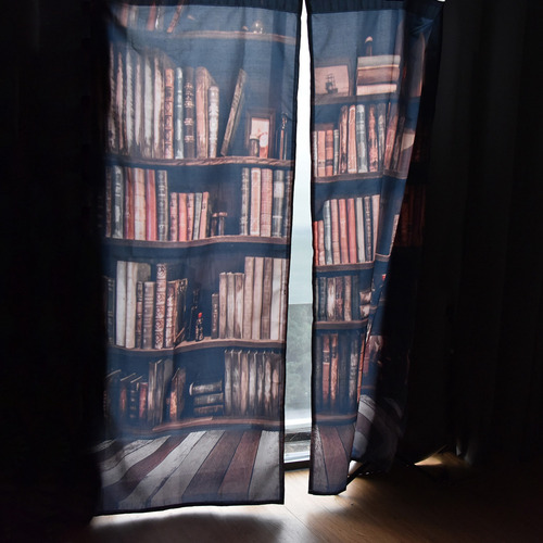 Cortinas Para Sala De Estar, Estantería 3d, Sombreado, Dormi