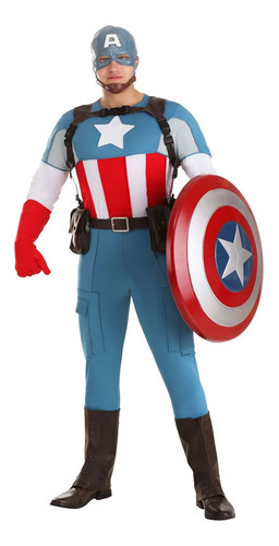 Disfraz Capitan America Avengers Para Adultos Envio Gratis 6