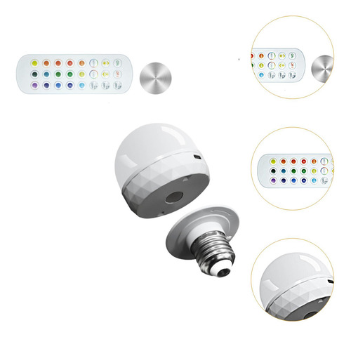Bombilla Recargable E27 5w Para Apliques Y Lámparas Con
