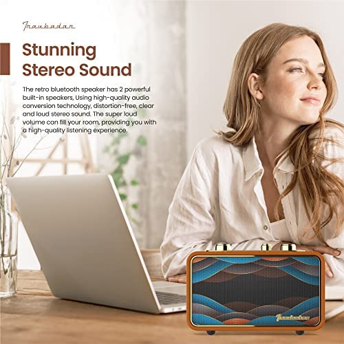 Altavoz Bluetooth Radio Retro Portátil Altavoz Bluetooth Vin