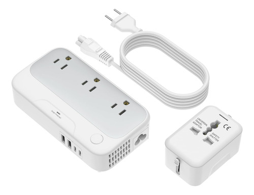 Fbdd Adaptador De Viaje Universal Y Convertidor De Voltaje D