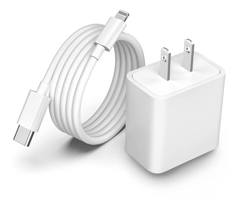 Cargador Para iPhone + Cable Largo (1.8m) Carga Rapida 20w  