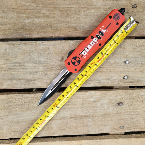 Navaja Otf Automática Salida Vertical Táctica Tipo Deadpool