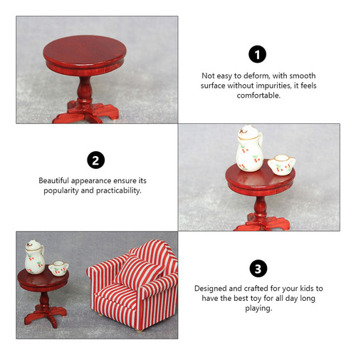 Mini Mueble De 1 Pieza, Mini Mesa Redonda, Mini Mueble De Ca