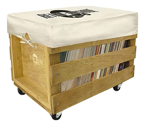 Caja Para 100 Discos De Vinilo 12'' Retro Musique Kxrm32