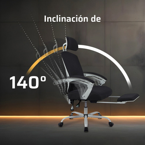 Silla Gamer Balam Rush Bolt Nou W Ergonomica Reclinable 140° 130kg Reposapies