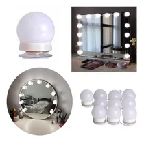Comprar Kit 10 Focos Lamparas Luz Led Espejo Usb Maquillaje Camarin