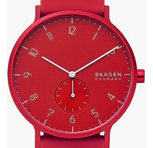 Reloj Skagen Para Hombre 41 Mm Aaren Rojo