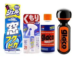 Kit Fukupika + Anti-embaçante + Glaco Ultra + Washer Soft99
