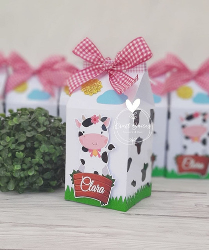 10 Cajas Golosineras  Vaca Lola Milk Box Craftbaires 