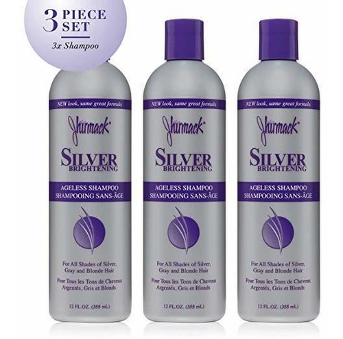 Jhirmack Shampoo Silver Plus Ageless 12 Onzas Líquidas (3 Pa