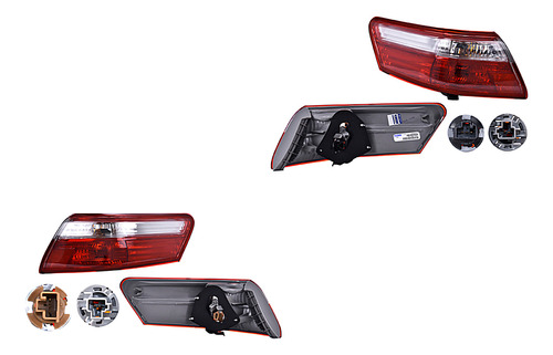 Par Juego Calaveras Exteriores Toyota Camry 2007 - 2009 Rxc