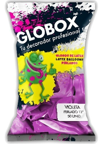 Globox Perlado 12  Color Violeta X 50 Un.