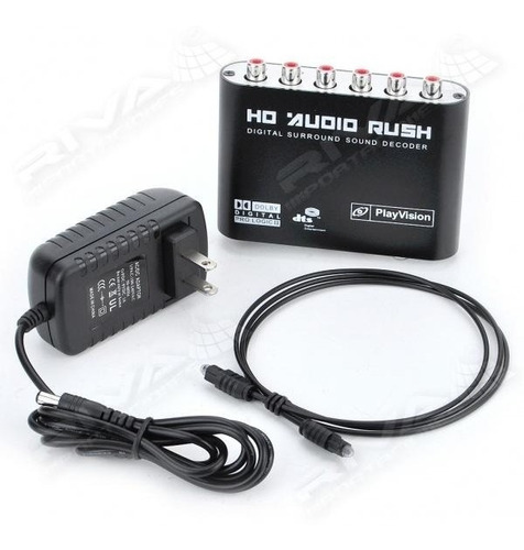 Decodificador 5.1 Canales Dts Ac3 Auxiliar Toslink