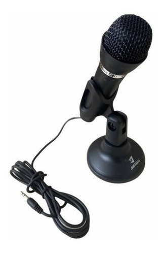 Microfono De Mesa Alambrico Jertech T-20 Color Negro