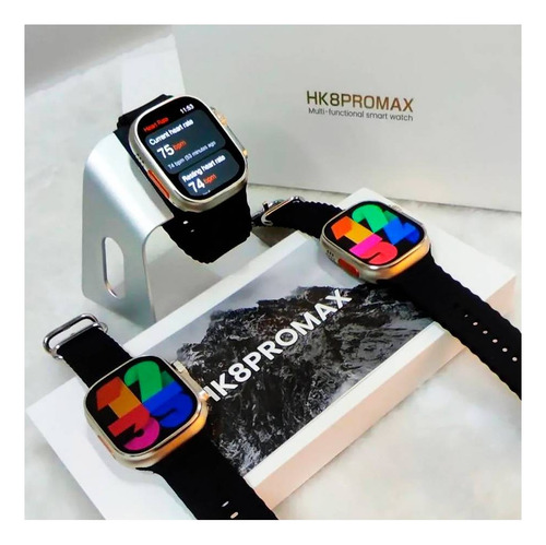 Smartwatch Reloj Hk8 Pro Max 2 Chat Gpt Amoled Color Negro